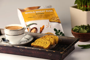 100% Whole Wheat Atta Rusk - Moringa Leaf | Refined Sugar-Free | Healthy Diet Toast | Immunity Boosting | No Maida and Sugar | No Preservatives