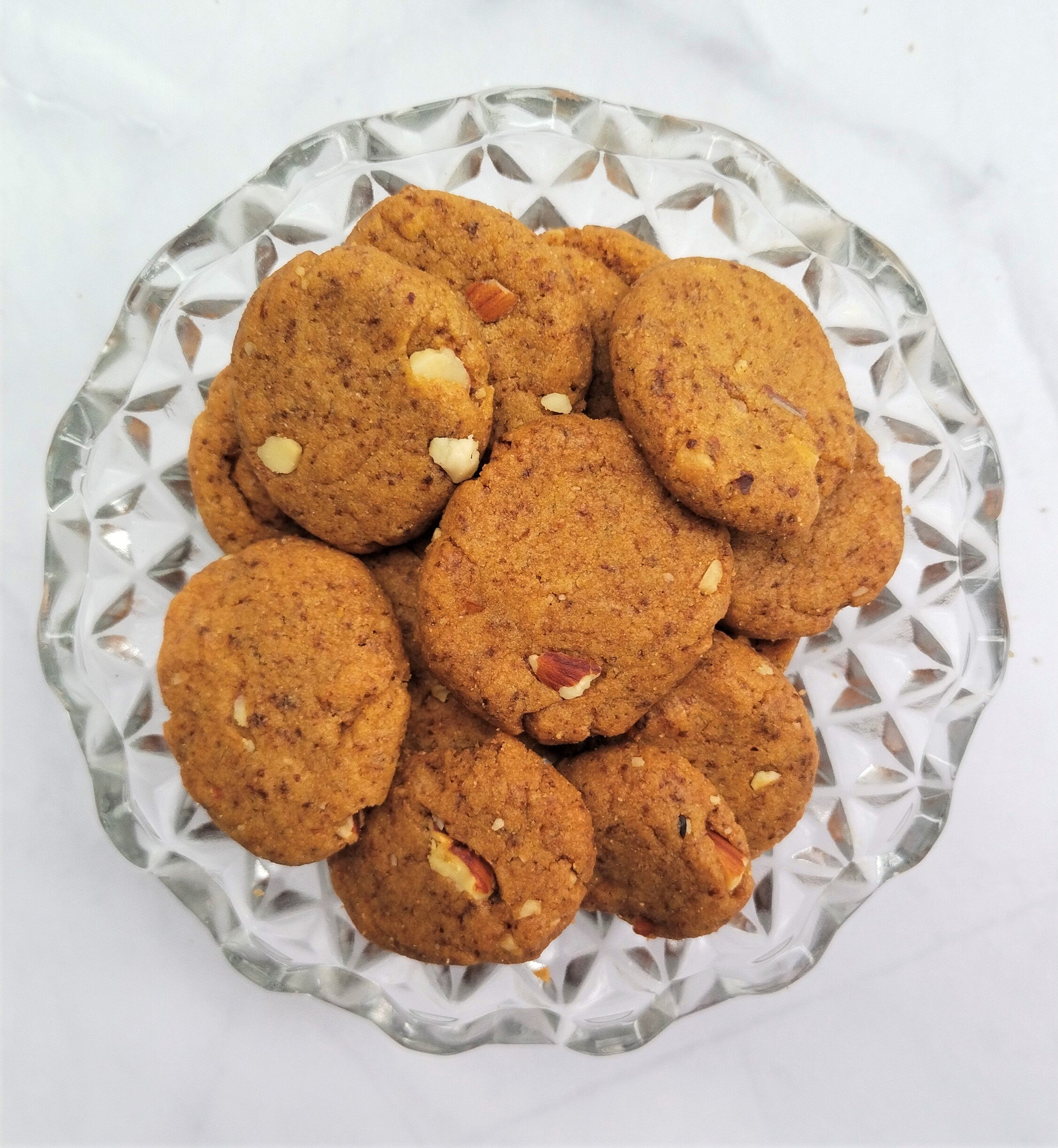 100% Whole Wheat Coffee Almond Cookies | Refined Sugar-Free | Eggless | No Maida | No Preservatives | Fibre Rich | 180g x 2 Pack