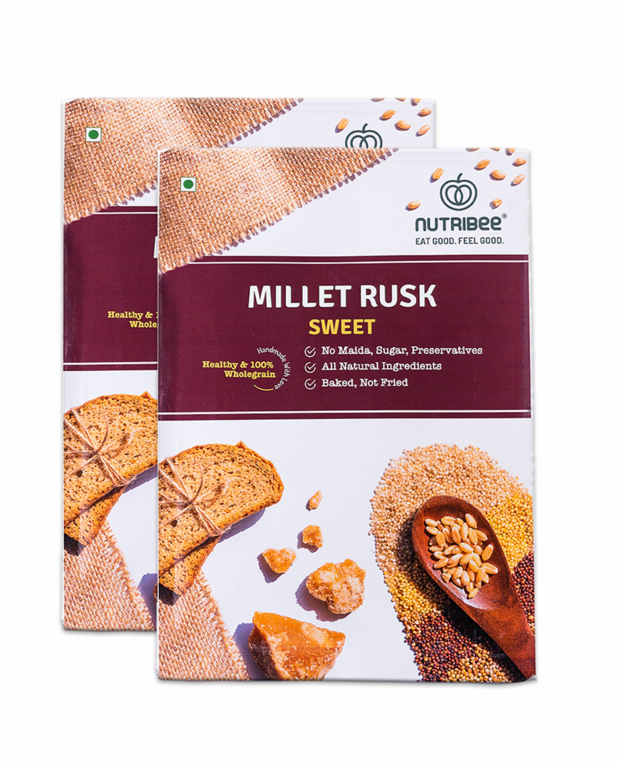 Multigrain Millet Rusk | Refined Sugar-Free | Healthy Diet Toast | No Maida and Sugar | No Preservatives