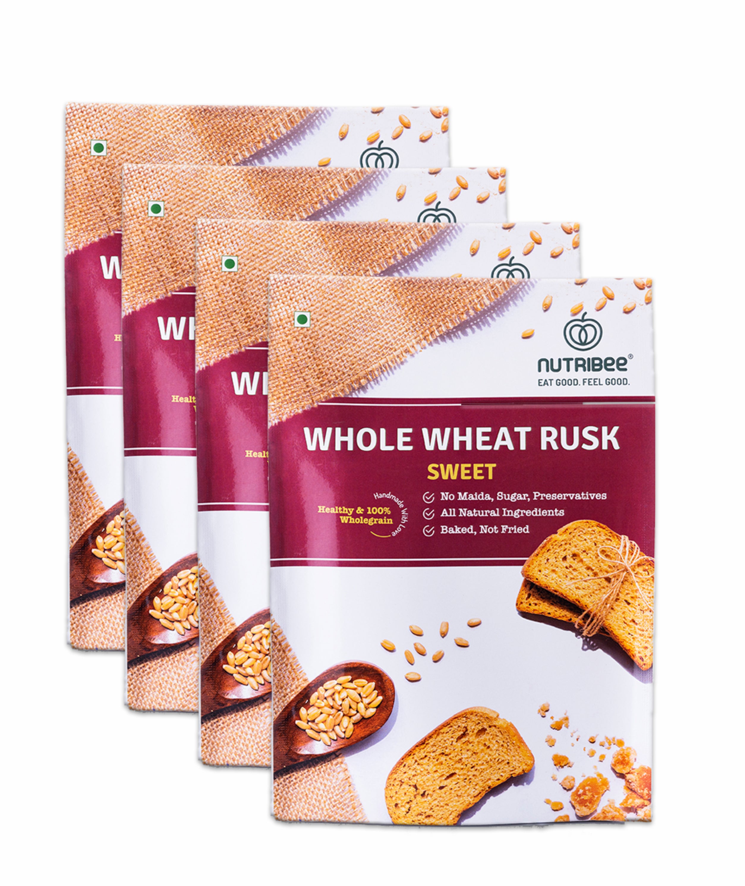 100% Whole Wheat Atta Rusk | Refined Sugar-Free | Healthy Diet Toast | No Maida and Sugar | No Preservatives