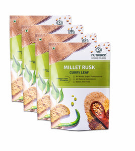 Multigrain Millet Rusk - Curry Leaf | Refined Sugar-Free | Healthy Diet Toast | No Maida and Sugar | No Preservatives
